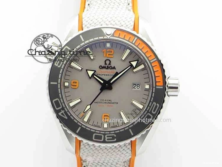 0326 Planet Ocean 2016 43.5mm SS OM 1:1 Best Edition Gray Dial On Nylon Strap A DailyWear 8166